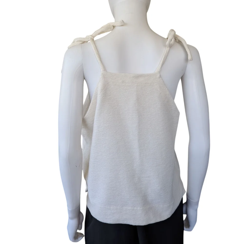 Madewell Cream Tie-Strap Tank Top